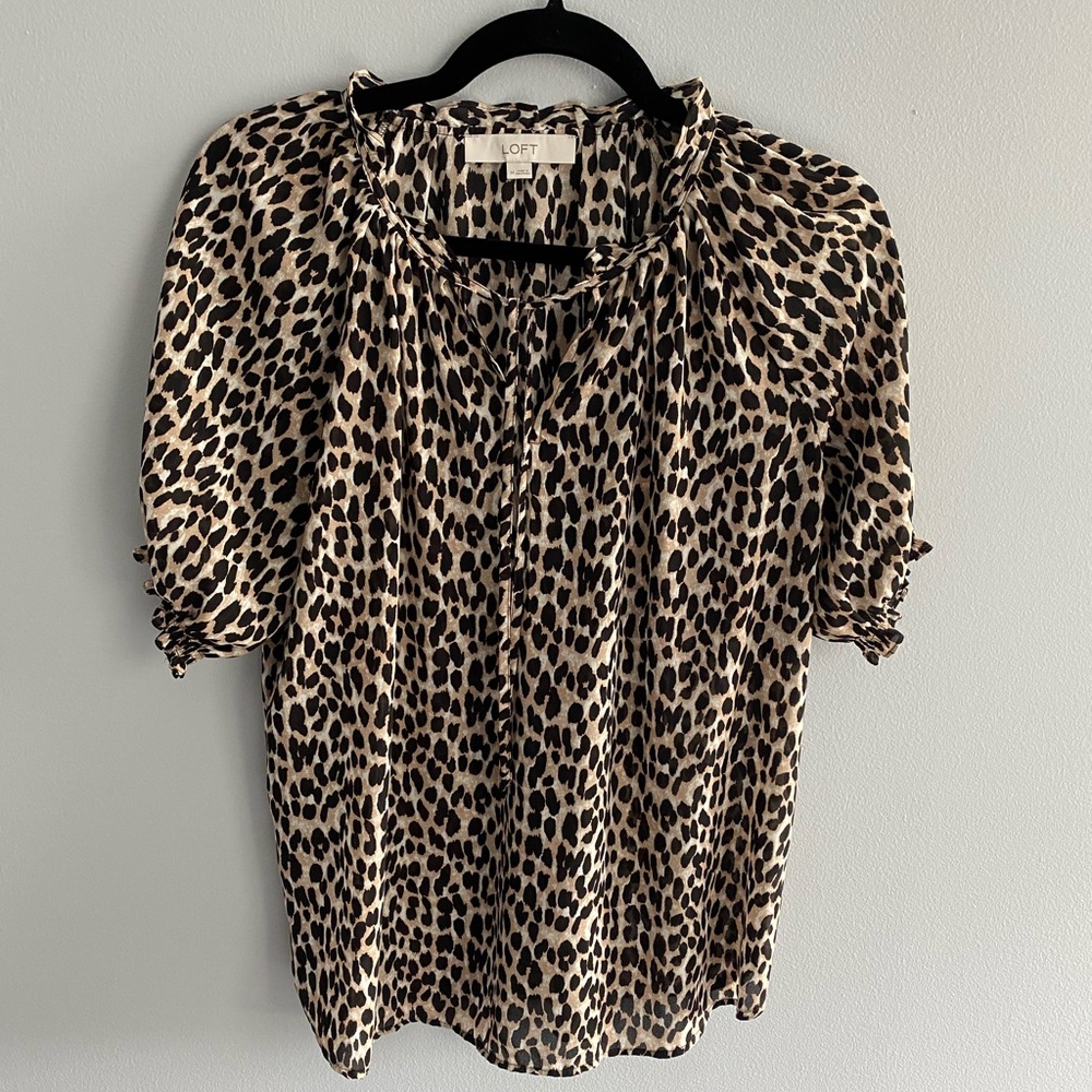 Leopard print blouse